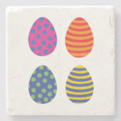 Vier gefärbte Ostereier Untersetzer (Vorderseite)