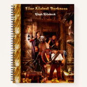 Vier gegen Dunkelheitsspirale-Graphen Notebook Notizblock (Vorderseite)