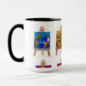 Vier Gemälde von Kay Gale Tasse (Links)