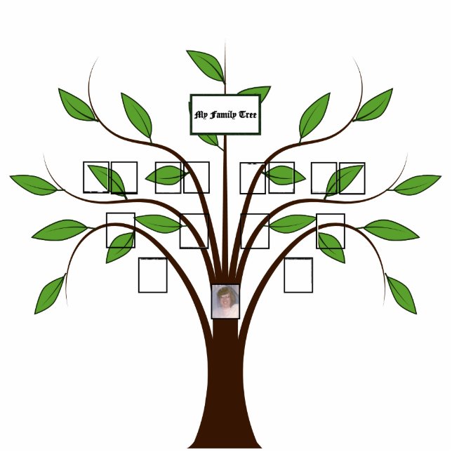 Vier-Generation-Whispy-Foto-Familie Freistehende Fotoskulptur (Vorne)