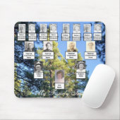 Vier Generationen große Pinienbäume Familienbaum F Mousepad (Mit Mouse)