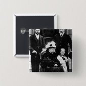 Vier Generationen viktorianische Abgabe Button (Vorne & Hinten)