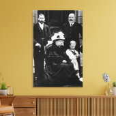 Vier Generationen Viktorianischer Lizenzgebühren Leinwanddruck (Insitu (Wohnzimmer))