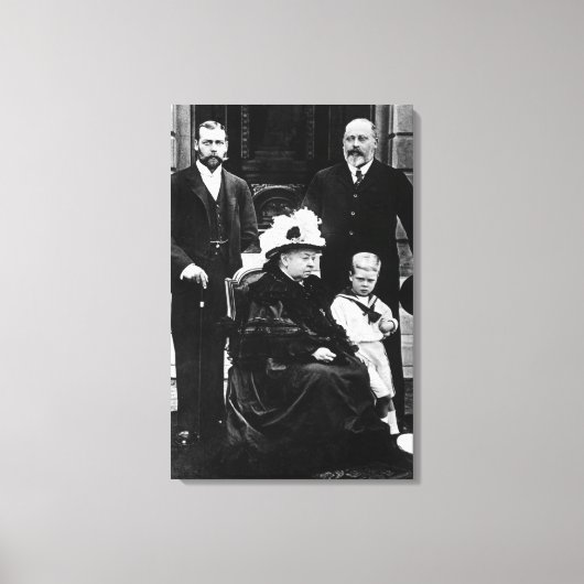 Vier Generationen Viktorianischer Lizenzgebühren Leinwanddruck (Vorderseite)