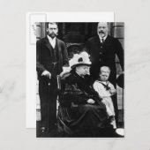 Vier Generationen Viktorianischer Lizenzgebühren Postkarte (Vorne/Hinten)