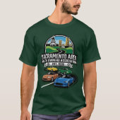 Vier Generationen von Miatas T-Shirt (Vorderseite)