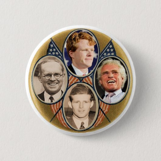 Vier Generatrions von Joe Kennedys Button (Vorderseite)