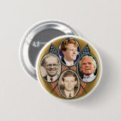 Vier Generatrions von Joe Kennedys Button (Vorne & Hinten)