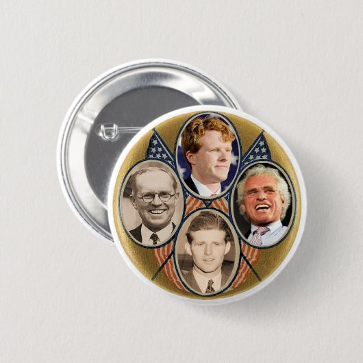 Vier Generatrions von Joe Kennedys Button (Vorne & Hinten)