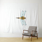 vier gepunktete Libelle Wandteppich (Beispiel (Horizontal))