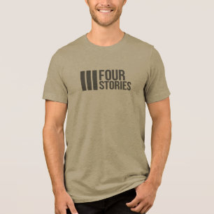 Vier Geschichten - Mono-Logo Tri-Blend Shirt