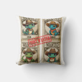 Vier Gewollt Kawaii Iguana Print Kissen (Vorderseite)