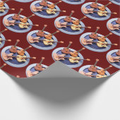 Vier Gitarren Geschenkpapier (Ecke)