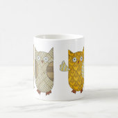 Vier Gold Owls Kaffee Tasse (Mittel)