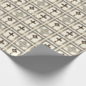 Vier goldene Kreuze Geschenkpapier (Ecke)