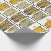 Vier Goldhüllen-Umschlagpapier Geschenkpapier (Ecke)