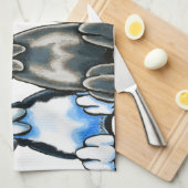 Vier große Dänen Geschirrtuch (Viertel Falte)