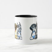 Vier große Dänen Tasse (Zentrum)