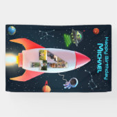 Vier große Fotos | 4. Weltraumrakete Banner (Horizontal)
