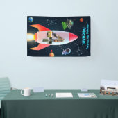 Vier große Fotos | 4. Weltraumrakete Banner (Messe)