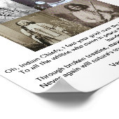 Vier große Häuptlinge mit Verse Poster (Ecke)