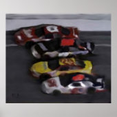 Vier große NASCAR-Prints Poster (Vorne)