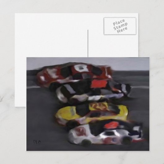 Vier große Postkarte (Vorne/Hinten)