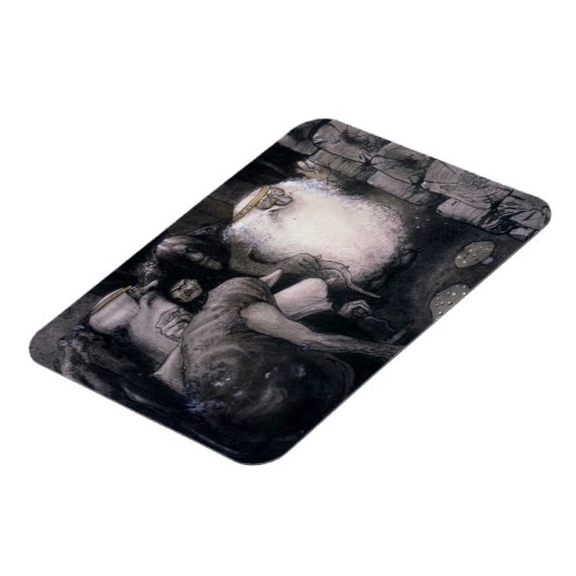 Vier große Rollen Magnet (Linke Seite)