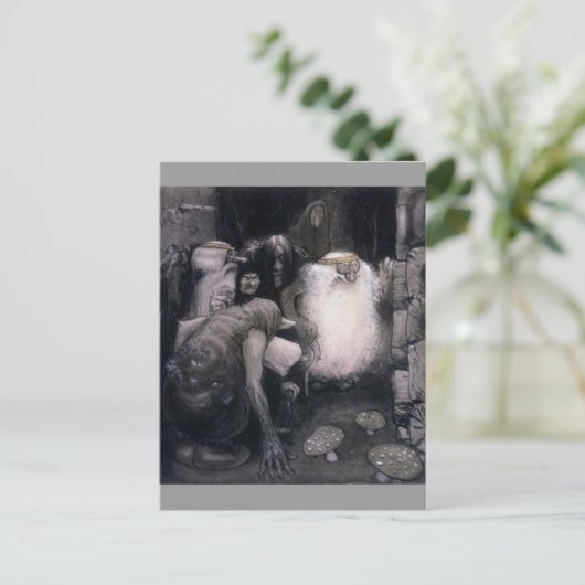 Vier große Rollen Postkarte (Stehend Vorderseite)