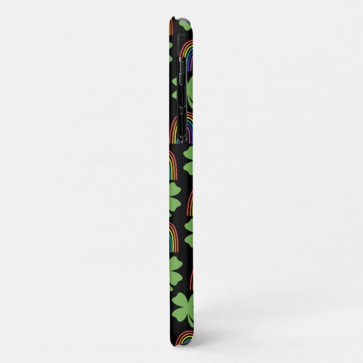 Vier grüne Leaf-Kleidung mit Rainbows-Muster Case-Mate iPhone Hülle (Hinten/Links)