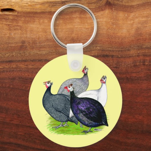 Vier Guinea Schlüsselanhänger (Vorderseite)