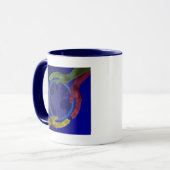 Vier Hände auf der Erde Tasse (Vorderseite Links)