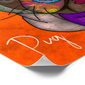 Vier hässliche Hunde sehen sich einer einzigartige Poster (Ecke)