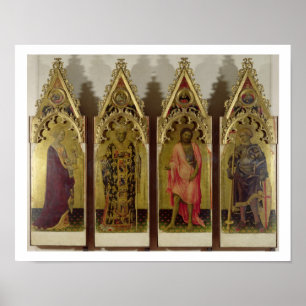 Vier Heilige aus der Quaratesi-Polyptych: Mary Mag Poster