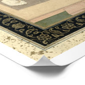 Vier heilige muslimische Männer sitzen in der Medi Poster (Ecke)