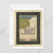 Vier heilige muslimische Männer sitzen in der Medi Postkarte (Vorne/Hinten)