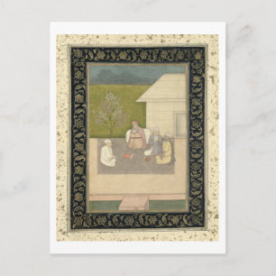 Vier heilige muslimische Männer sitzen in der Medi Postkarte