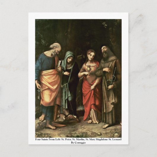 Vier Heilige Postkarte (Vorderseite)