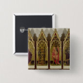 Vier Heilige vom Quaratesi Polyptych: Mary-Mag Button (Vorne & Hinten)