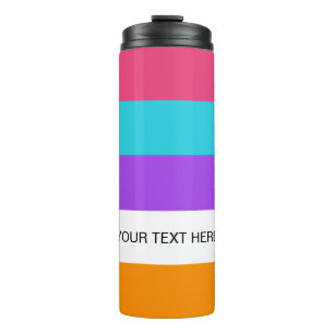 Vier helle Palette Thermal Tumbler Thermosbecher