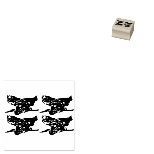 Vier Herden Gummistempel (Stempel)