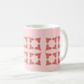 Vier Herzen aufgeteilt Kaffeetasse (VorderseiteRechts)