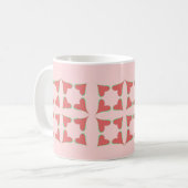 Vier Herzen aufgeteilt Kaffeetasse (Vorderseite Links)