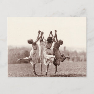 Vier Hexen tanzen von Monte Verita Postkarte