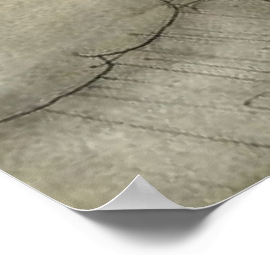 Vier Hexen "Up The Chimney" von Arthur Rackam Poster (Ecke)