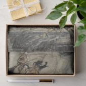 Vier Hexen "Up The Chimney" von Arthur Rackam Seidenpapier (Geschenk)