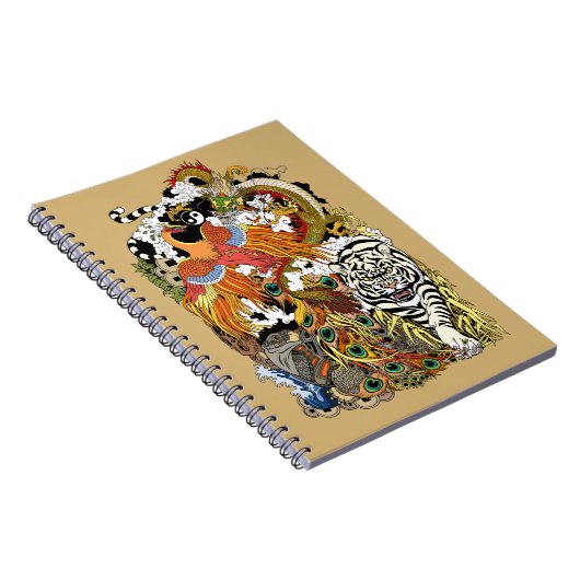 vier Himmelstiere Notizblock (Rechte Seite)