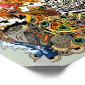 vier Himmelstiere Poster (Ecke)