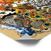 vier Himmelstiere Poster (Ecke)