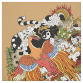 vier Himmelstiere Stoff (Muster)